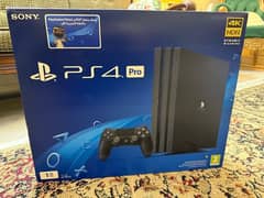 Playstation 4 pro with 2 controllers