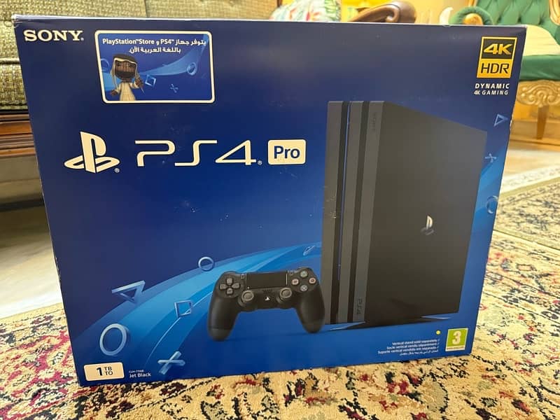 Playstation 4 pro with 2 controllers 0