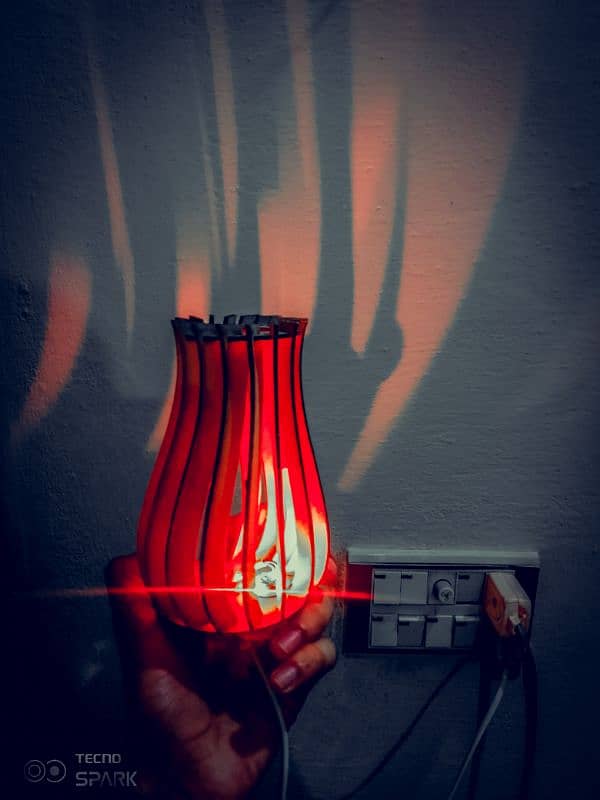 "Red Glow: Shadows and Light" 0