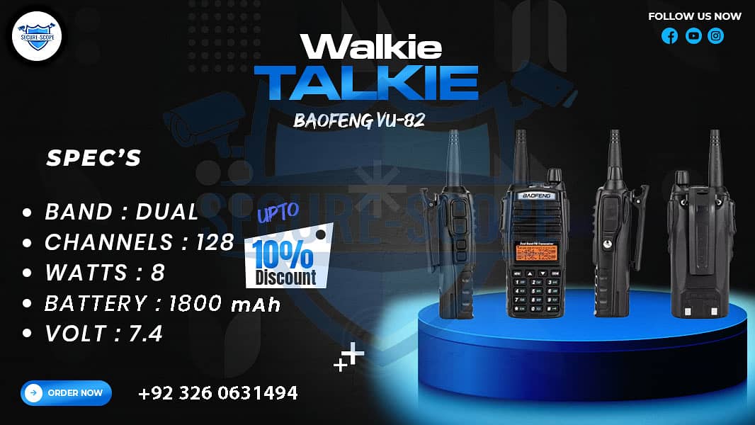 WALKIE TALKIE | Wireless Set | Hiking items | Adventure Gear | BF 888 4