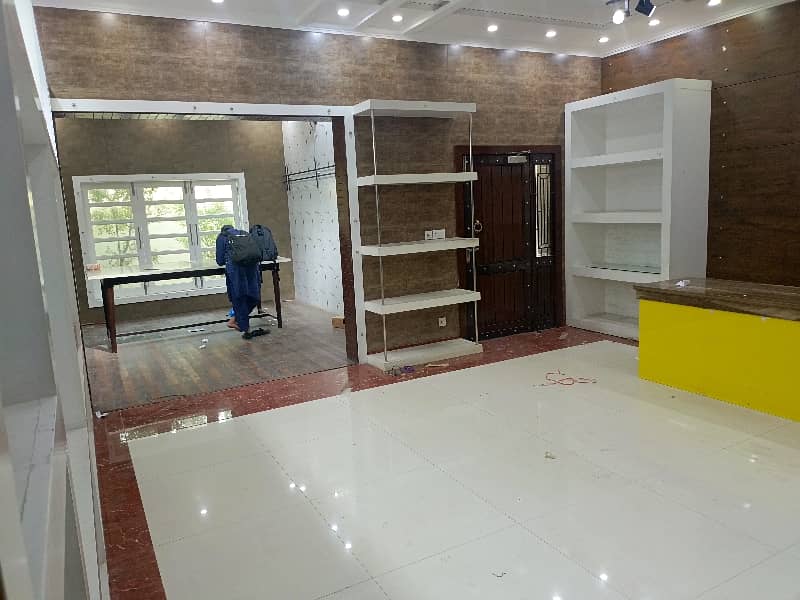 8,Marla Commercial Ground Floor Hall+2Rooms Available For Rent In Johar Town Near Emporium Mall 8