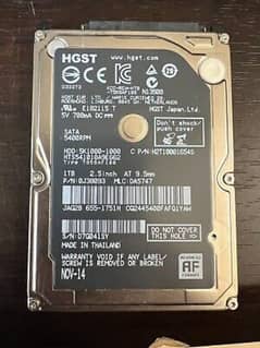 1TB HDD Laptop