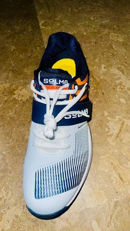 SOLM8 s8 navy orange sport cricket gym game shows sendal c 1