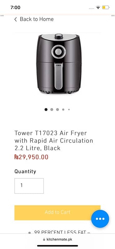 Tower Airfryer 7