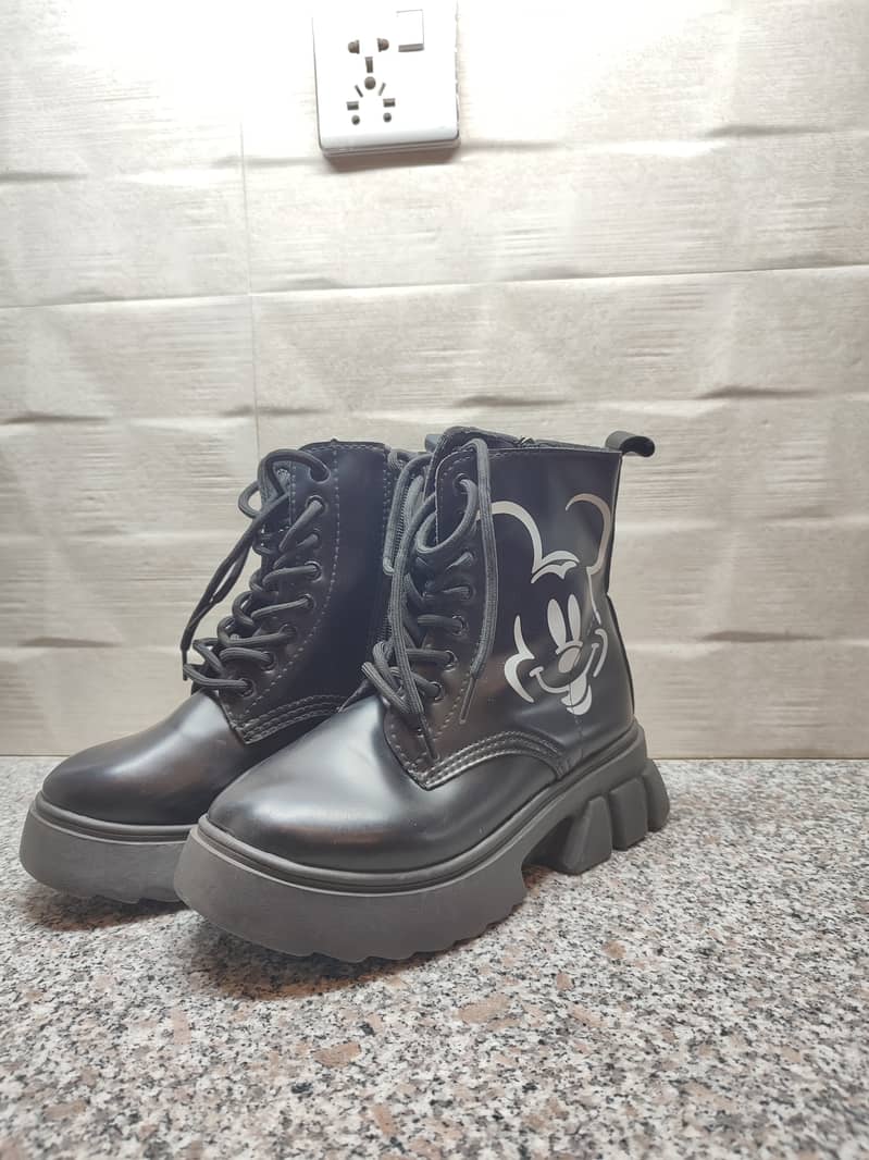 Black Women Engine Boots 37 0