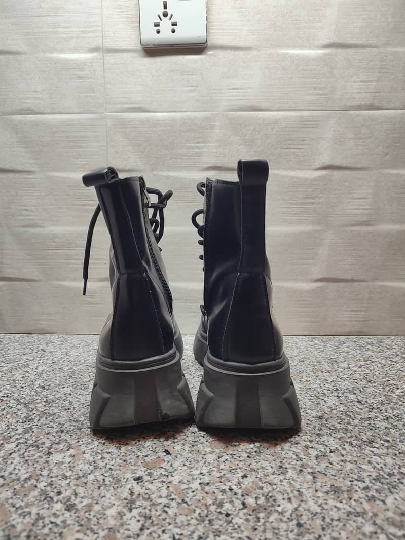 Black Women Engine Boots 37 4