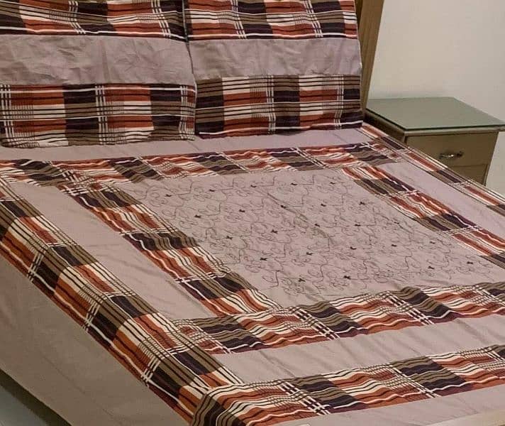 3. pcs Cotton sotton patchwork Double Bedsheet 1