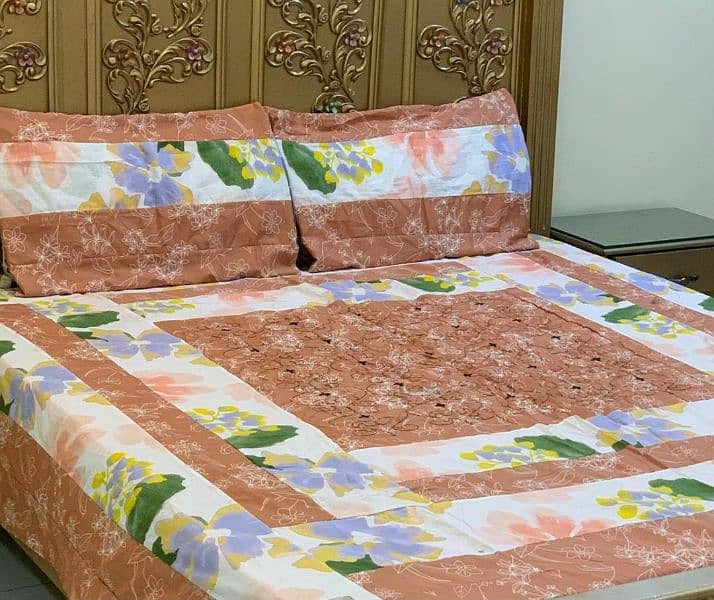 3. pcs Cotton sotton patchwork Double Bedsheet 3