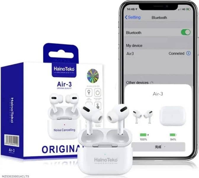 Noise-Cancelling Earbuds Airpods 2