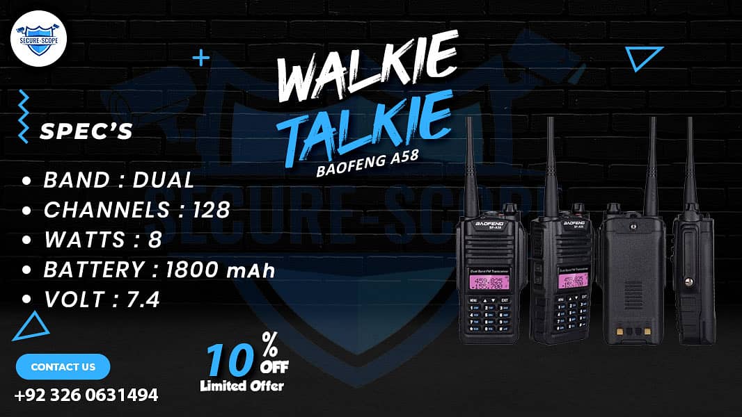 WALKIE TALKIE | Wireless Set | Hiking items | Adventure Gear | BF 888 2