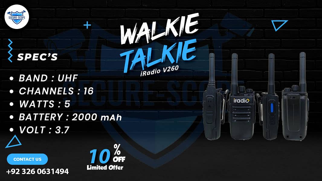 WALKIE TALKIE | Wireless Set | Hiking items | Adventure Gear | BF 888 4