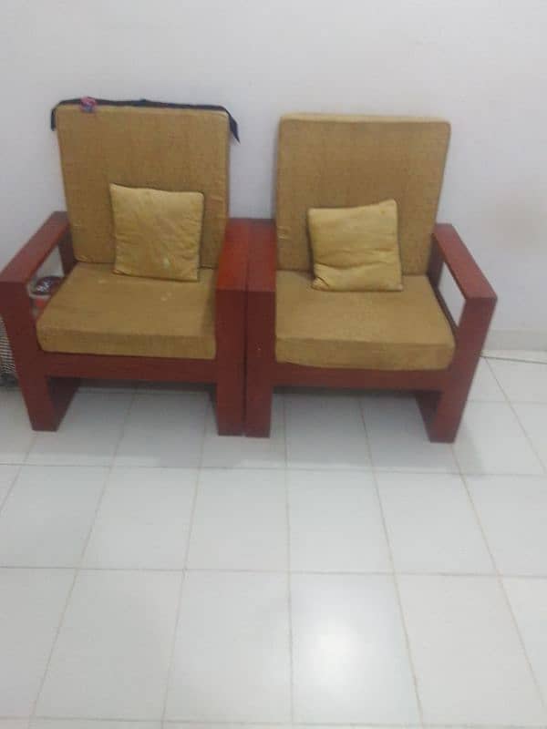 5 seater wooden sofa 2