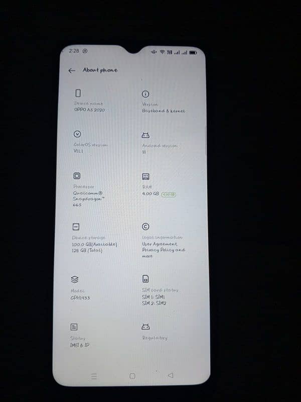 Oppo a5 with excellent condition 0