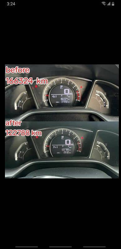 honda meter reverse 0