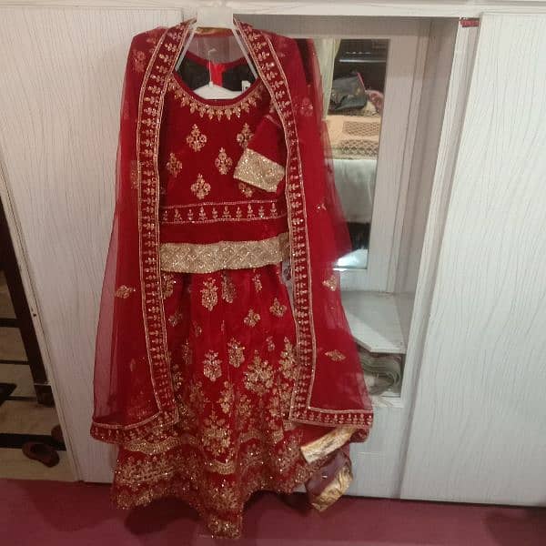 Bridal Dress in velvet Stuff for Sale in Reasonable price 1