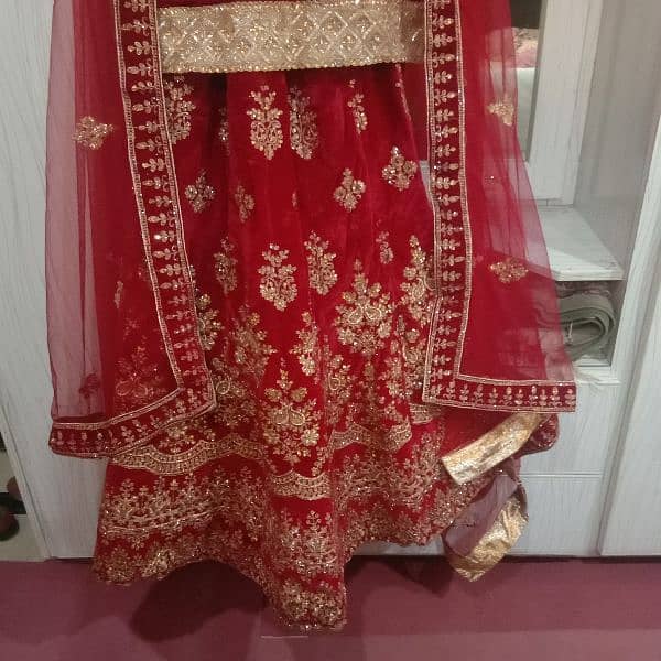 Bridal Dress in velvet Stuff for Sale in Reasonable price 3