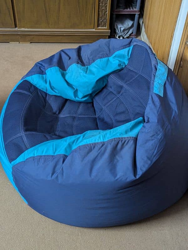 Bean Bag with ottoman 2