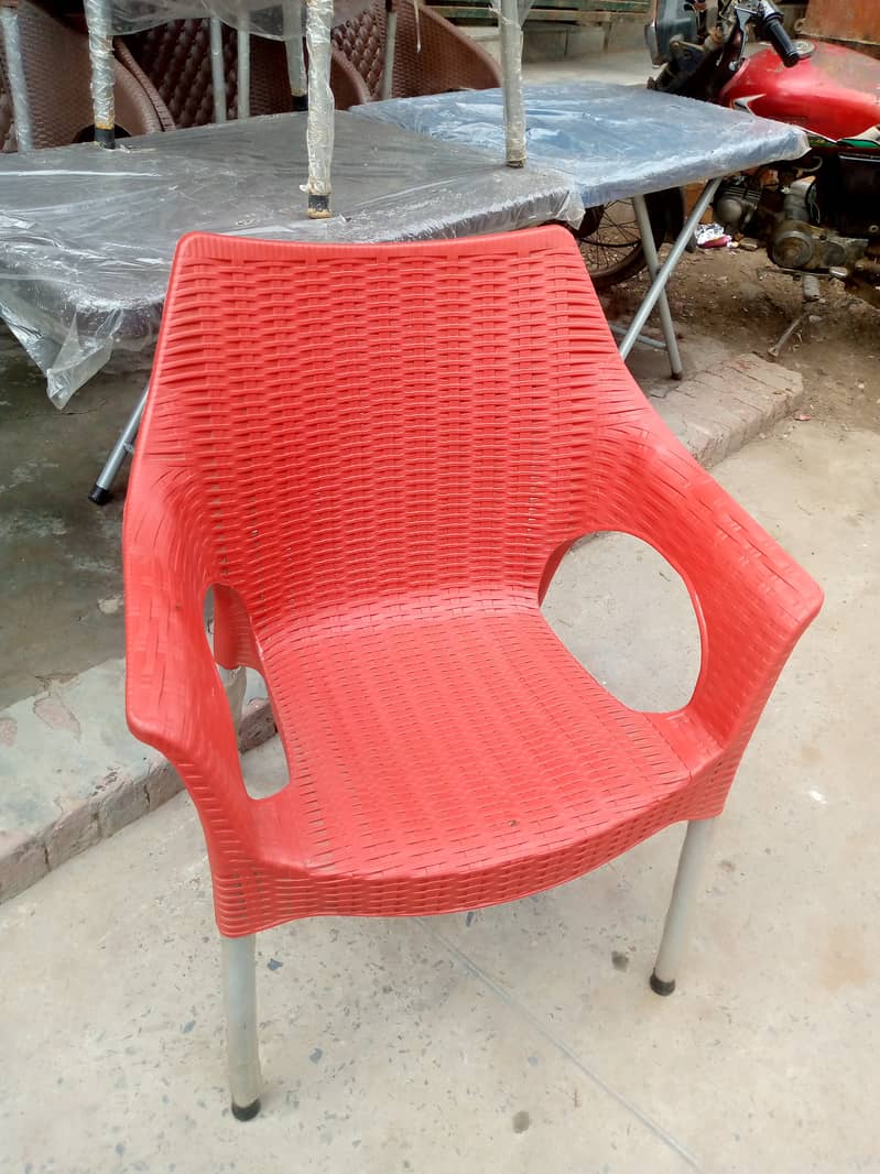 plastic Chairs and table 2