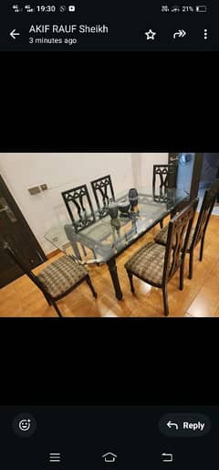 6 Seater Dinning Table for Sale