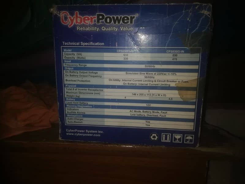 cyber power cps850EI 2