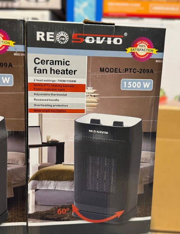 Renvio Ceramic Fan Heater 1500W 2