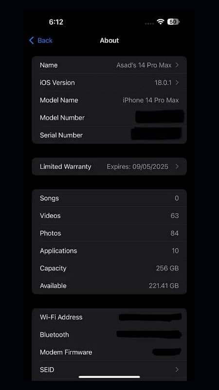 I Phone 14 Pro Max 256 GB [JV] 1