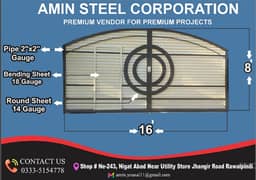 Brand New 8 feet Mild Steel Gate For Sale