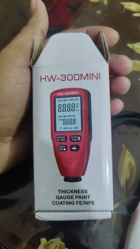 HW300MINI Thickness Gauge Tester Auto Car Paint Measuring-White 6