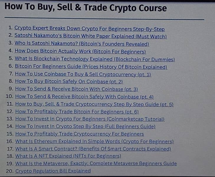 Crypto Courses with 25 Online Earning Websites 0