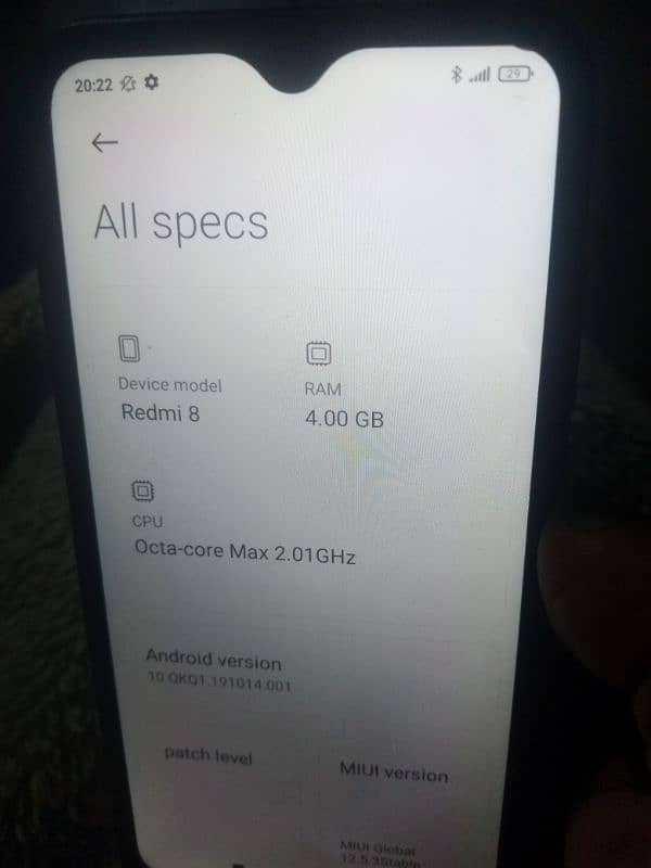 Redmi 8 full ok 10/10 4gb 64gb 100%ok mobail cal on 03005742054 1