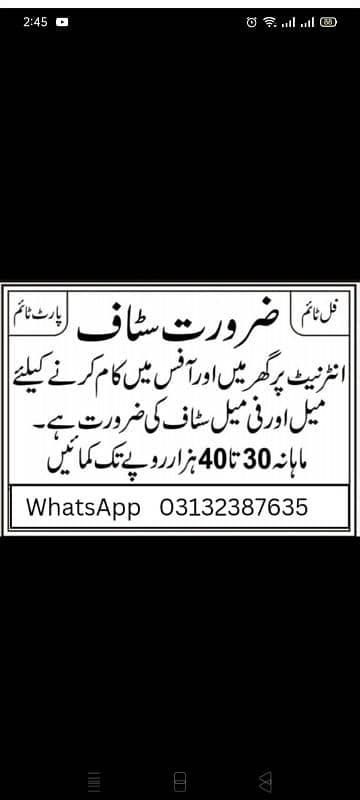 online job available in Pakistan 0