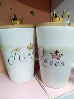 King Queen Cup Set