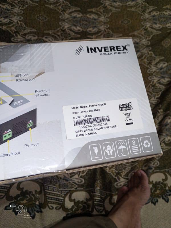 inverex inverter 2.2 kw. jab se lia abhi tak seald hai box pack 0