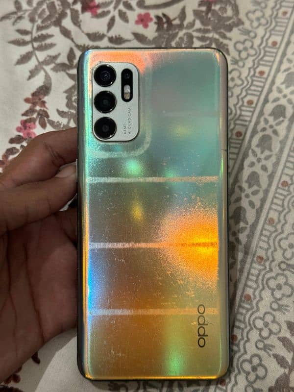 Oppo reno 6 (8+8)/128 10/10 condition with original box and charger 5