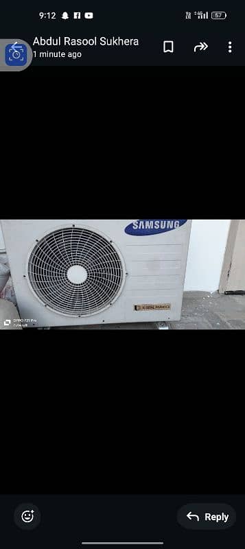 Samsung digital inverter AC 1.5 Ton 8