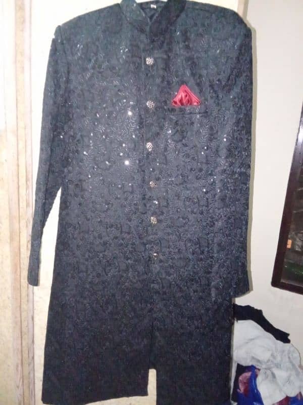 brand new sherwani full black 1