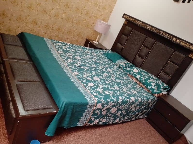 King size Bed with Side tables and Dressing table 0