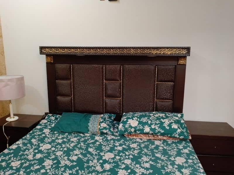 King size Bed with Side tables and Dressing table 1