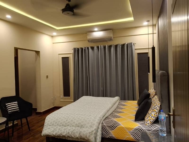 luxury Fully Furnished Apartments Available For Rent 1 Bedroom With Attached Bathroom TV Lounge 2