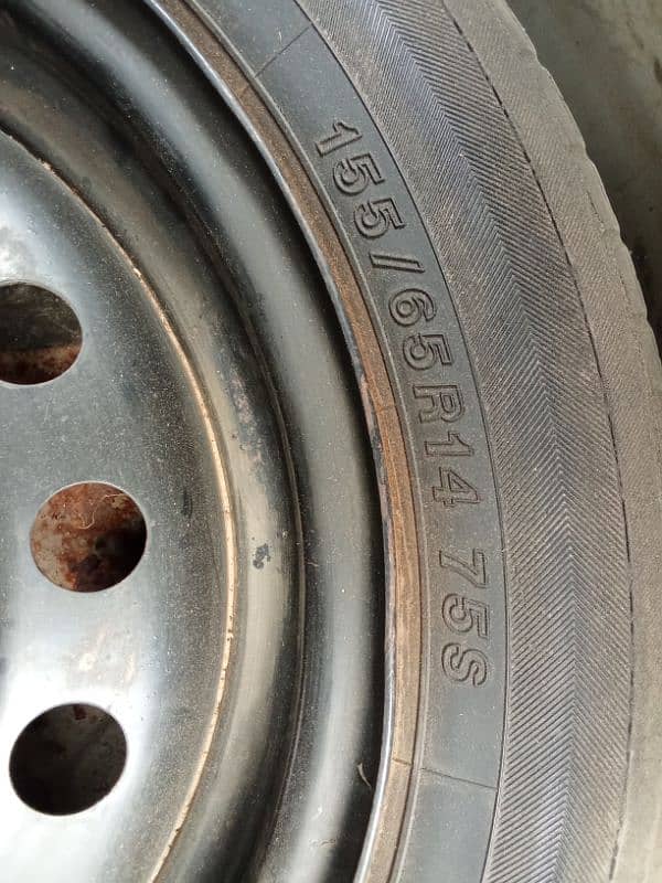 155/65 R14 75S Tire + Rim 2