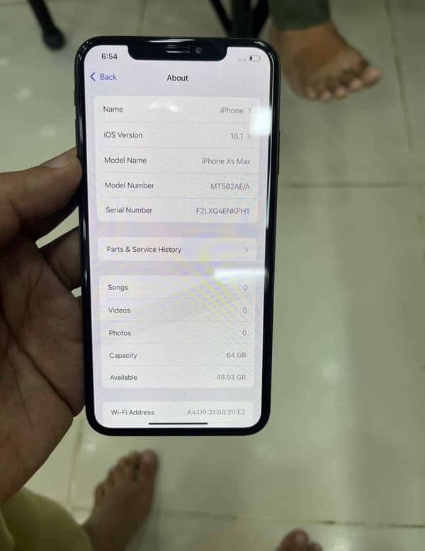 Iphone xs max PTA Approved 64 GB 2