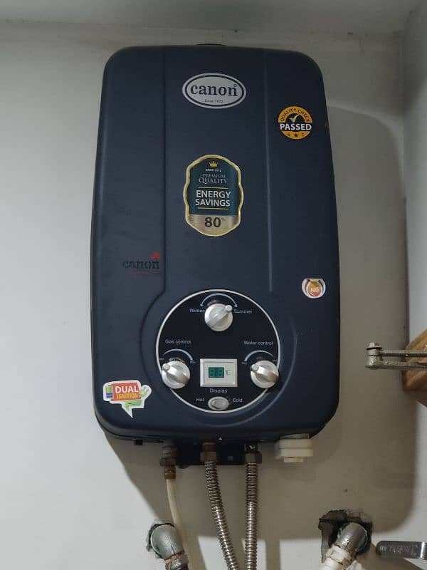 Official Canon Instant Gas Water Heater Geyser Dual Ignition 5