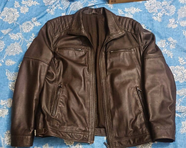 brand new leather jacket size extra large (52) 0