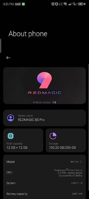 Redmagic 8s Pro 8