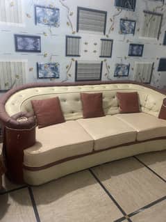 Wood sofa set 5 seater