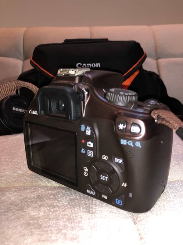 canon eos 1100D rebel T3 bronze with 18-55mm and 55-250mm lens 10/10 9