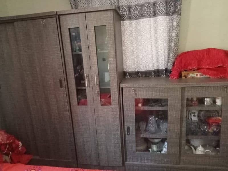 Bed and cupboard are for sale 0