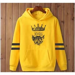 1 pc Men's cotton Fleece Printed Hoodie