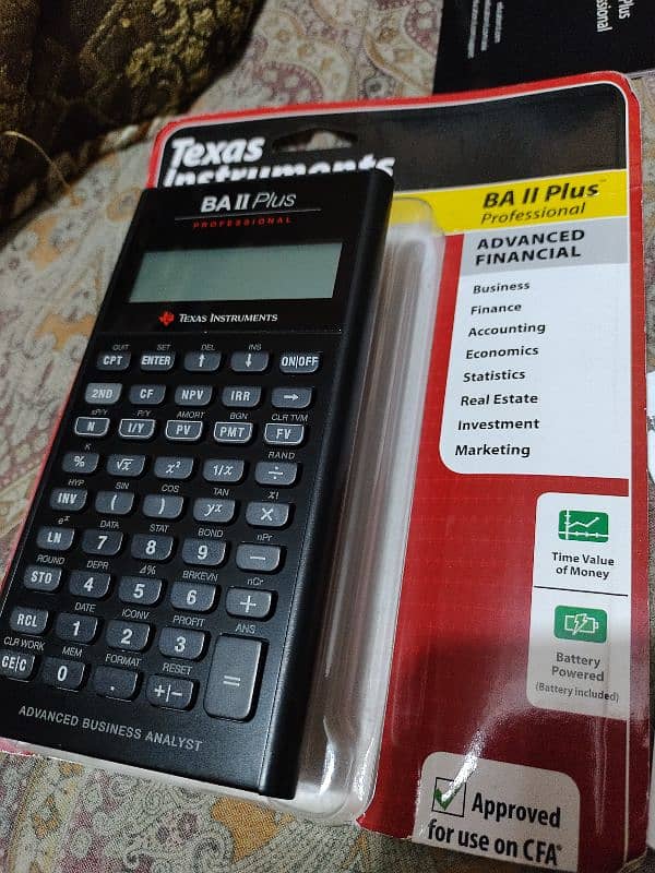 BA2 PLUS PROFESSIONAL FINANCIAL CALCULATOR TEXAS INSTRUMENTS 6