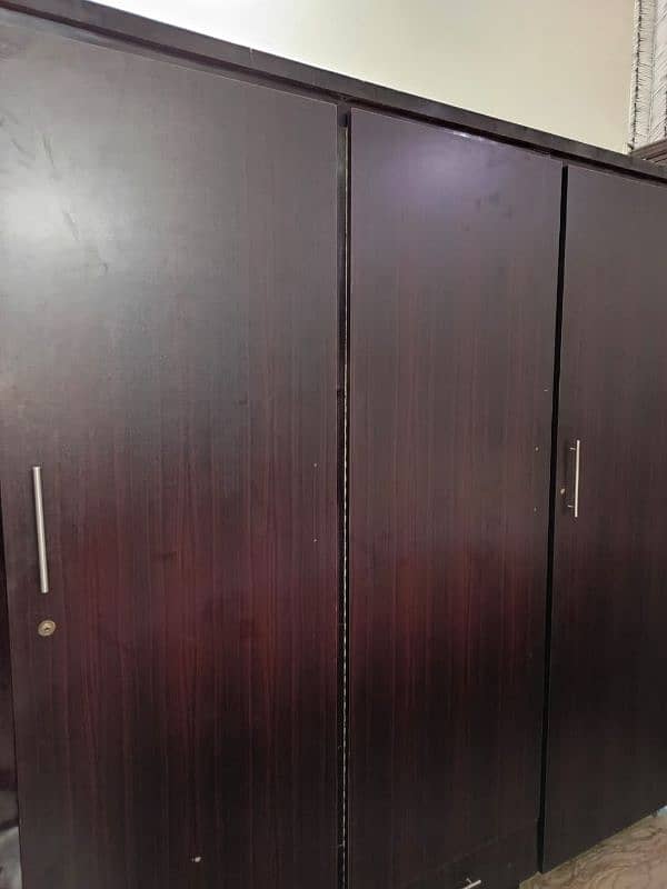 King Size Bed and 3 Attached cupboard available. 5